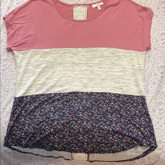 Pink Boxy Relaxed T-Shirt - Picture 1 of 3